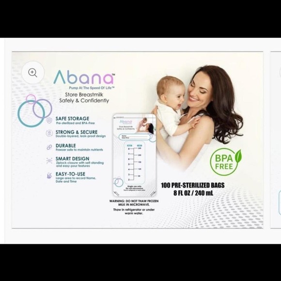 Abana Breastmilk Storage Bag - 100‎ count main image 4